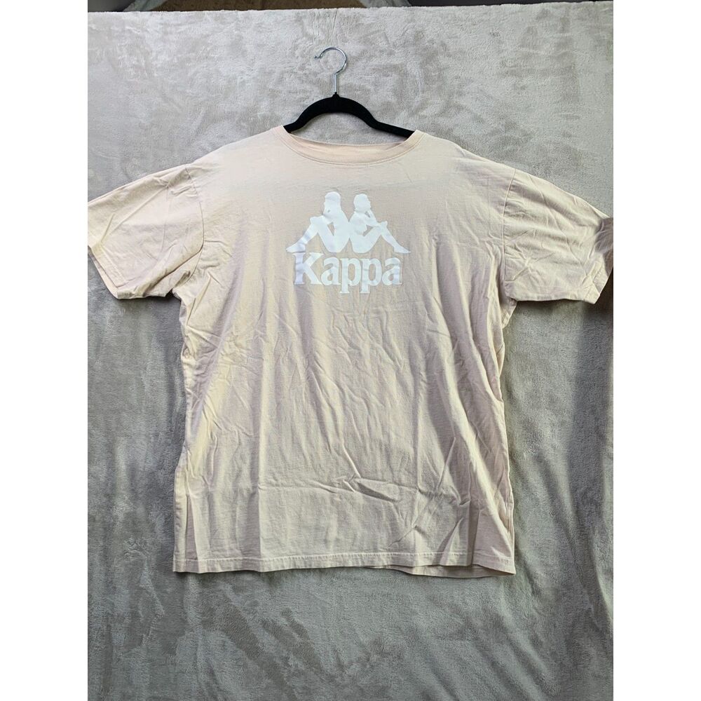 KAPPA CASUSAL T-SHIRT MENS Size 2XL XXL in BLUSH PINK/TAN AUTHENTIC